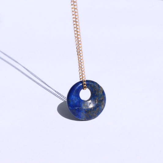 Boho Stone Donut Necklace
