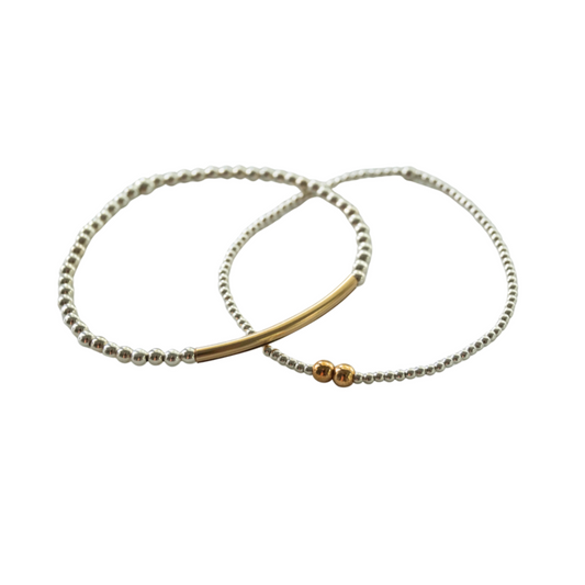 Mixed Metal Bracelet Set