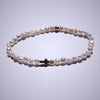 Baroque Pearl + Cross Bracelet