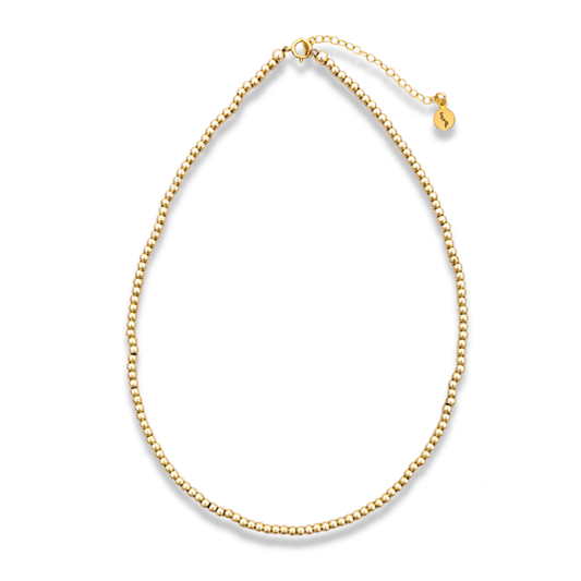 The Classic Gold Beaded Necklace