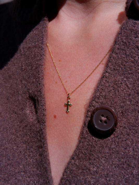 Tiny Cross Necklace