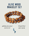 Olive Wood Bracelet Set