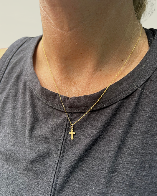 Tiny Cross Necklace