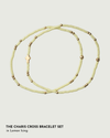 Charis Cross Bracelet Set in Lemon Icing