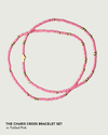 Charis Cross Bracelet Set in Tickled Pink