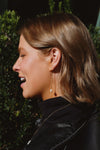 Hailey Threader Pearl Earrings