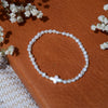 All Pearl Cross Bracelet