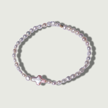 Grace Pearl Cross Bracelet