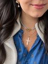 Sacred Heart Necklace - Aquamarine