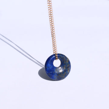 Boho Stone Donut Necklace