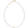 Mixed pearl necklace with transparent background