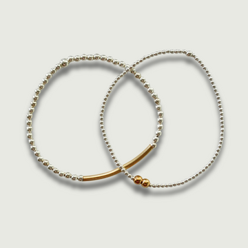Mixed Metal Bracelet Set