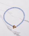 Sacred Heart Necklace - Aquamarine