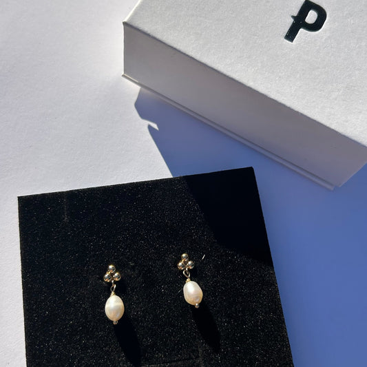 Trinity Pearl Earrings