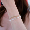 Baroque Pearl + Cross Bracelet